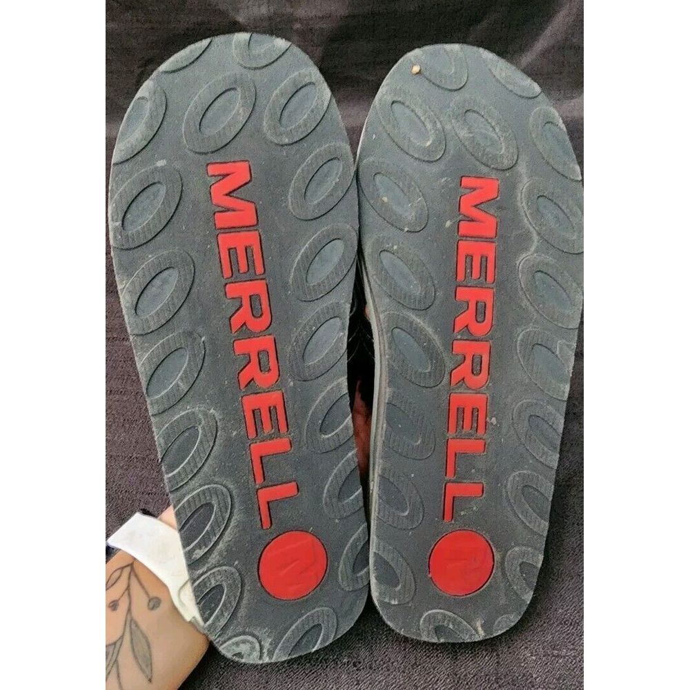 Merrell Men's Size 8 Women's 10 Black Leather Thong Sandals EUC - Picture 6 of 6